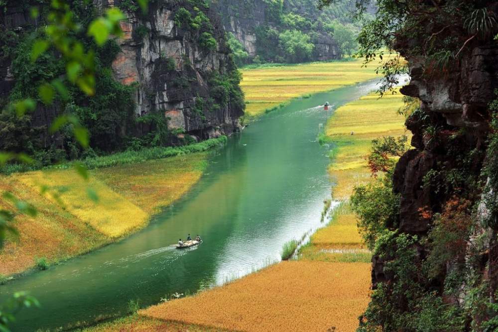 מבט אווירי על קטע הנהר בטאם קוק.